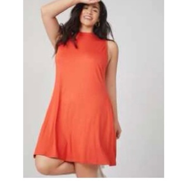 Plus Solid Tank Dress 0XL - Picture 1 of 3